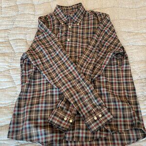 Braemar Tartans Brooks Brothers Cotton Cashmere Shirt Mens Regent Fit USA L